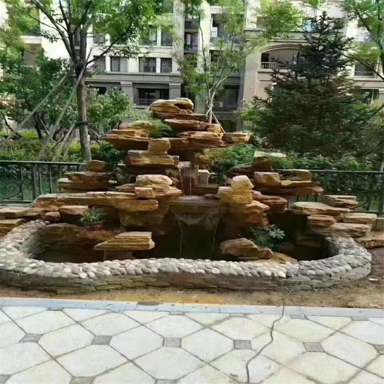 霞山庭院假山鱼池设计方案